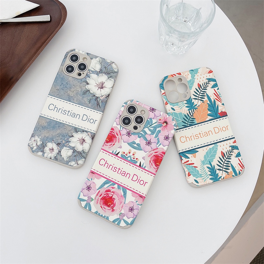 Ốp điện thoại TPU in họa tiết hoa sơn dầu dễ thương cho For iPhone 13 12 11 Pro Max Se 2020 Xr X 7 8 Plus