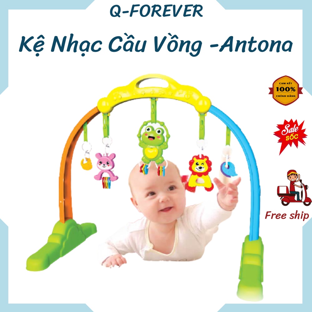 [GIÁ SIÊU SỐC]Kệ Nhạc Chữ A Cầu Vồng Đồ Chơi Cao Cấp cho bé - Chính hãng ANTONA Made in Việt Nam .Q-FOREVER