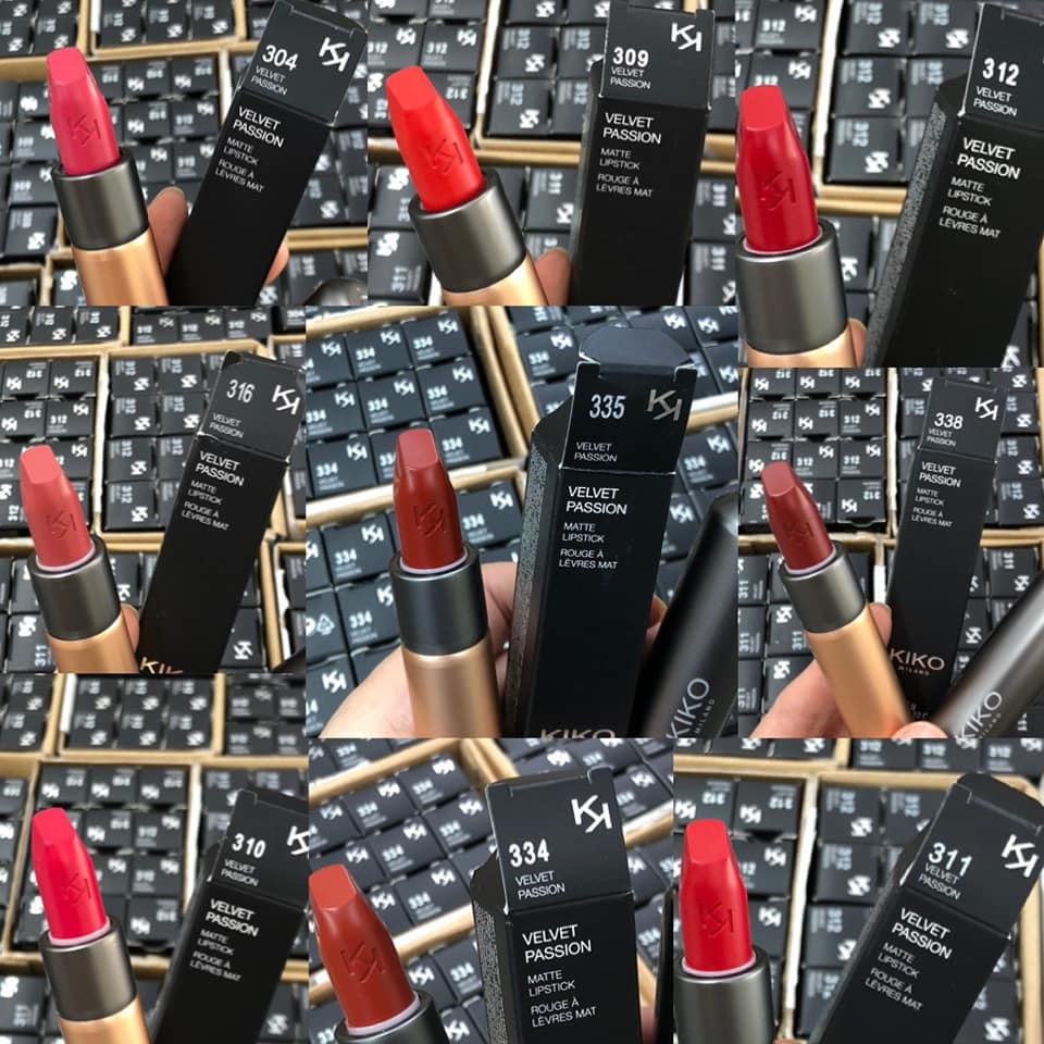 SON KIKO VELVET BILL MUA ĐỨC ĐỦ BẢNG MÀU LUÔN CÓ SẴN SLL