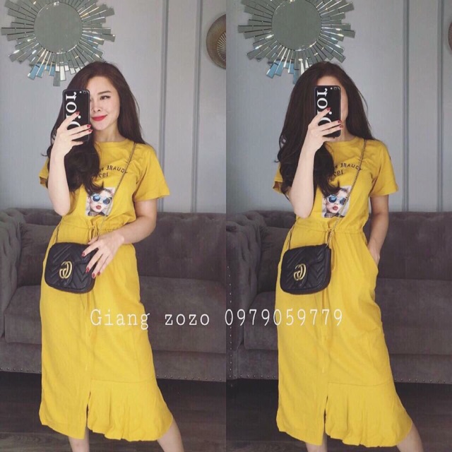 ♥️♥️♥️đầm thun rút eo ép hình cô gái - hàng thiết kế Chất liệu :thun cao cấp, dày dặn, mịn đẹp 🌈🌈Màu sắc : đẹp y ảnh