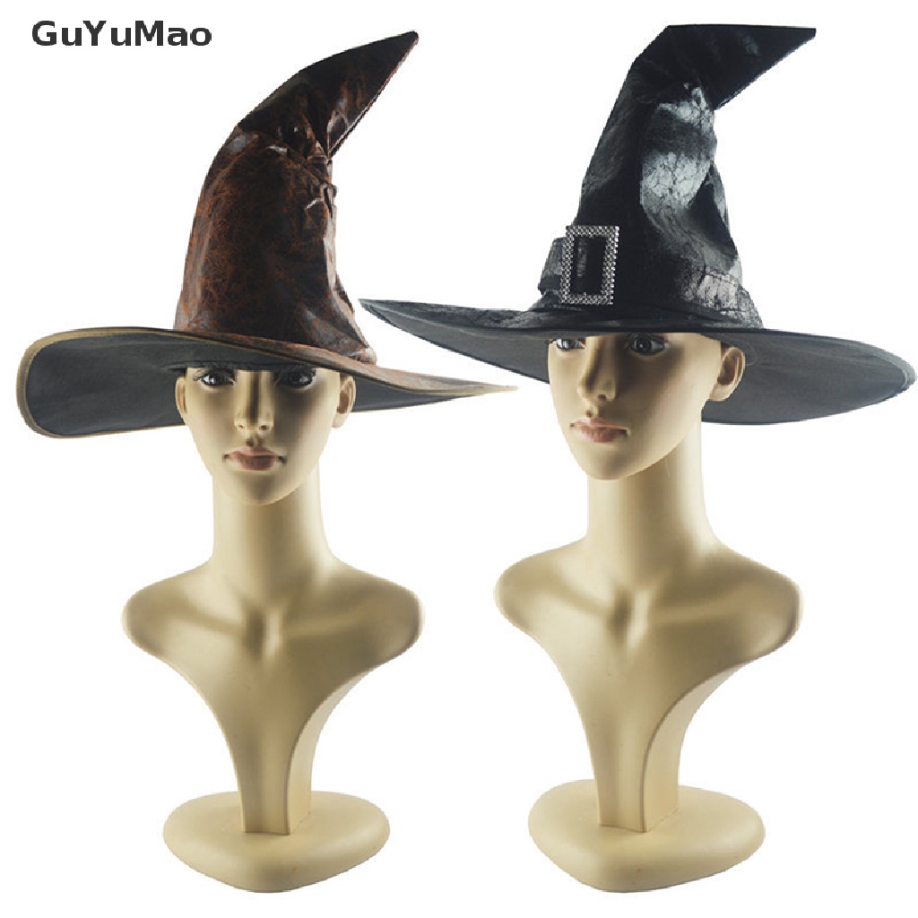 Mũ Phù Thủy Bằng Da Hóa Trang Tiệc Halloween