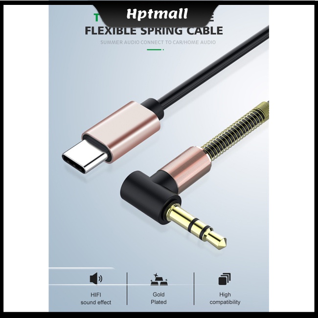 Cáp chuyển đổi tai nghe USB C sang 3.5mm Type C Jack 3.5 AUX loa âm thanh cho điện thoại trên ô tô NTO