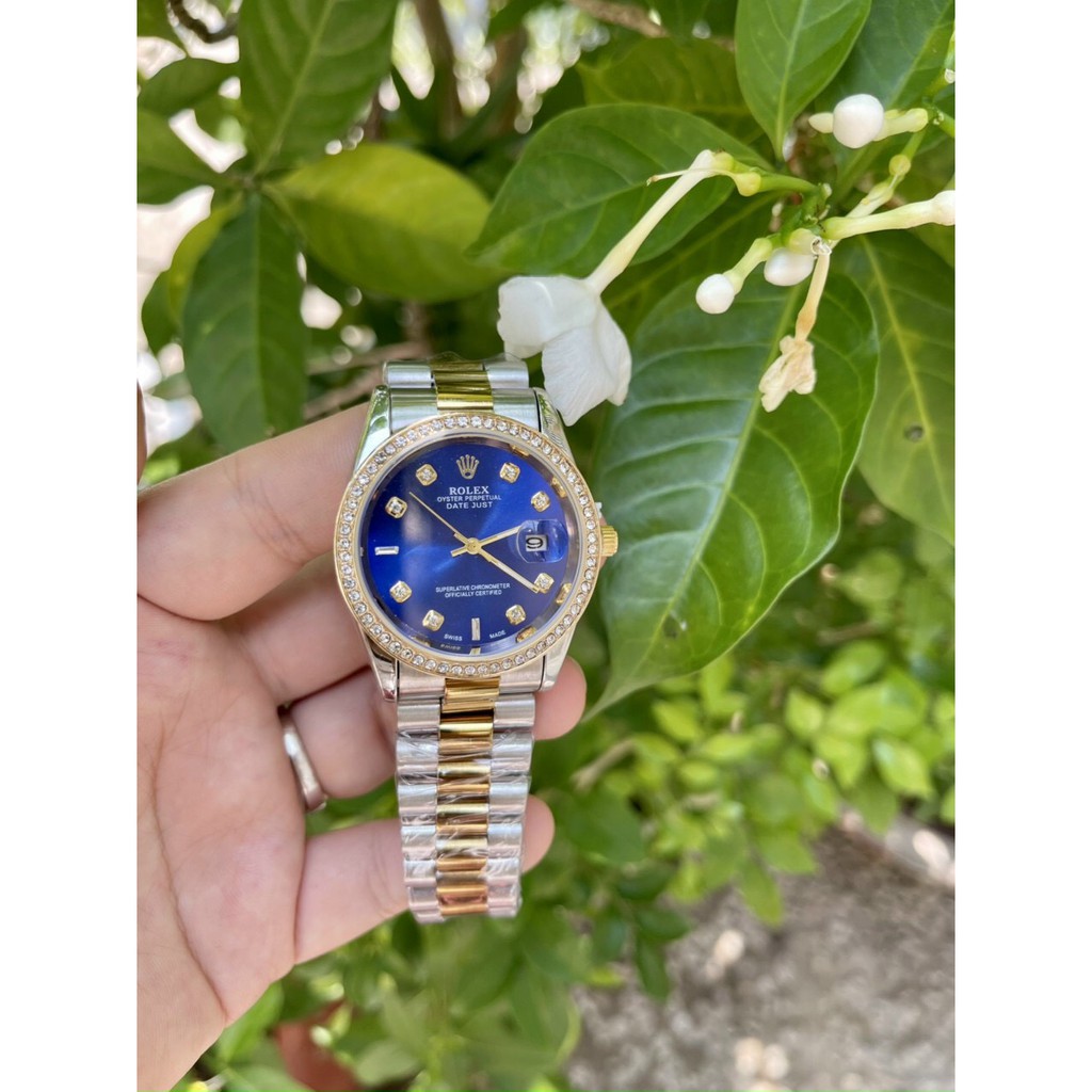 (Fullbox - Bảo hành 12 tháng] Đồng hồ nam RLS-38mm đính viền đá dây kim loại đúc đặc | BigBuy360 - bigbuy360.vn