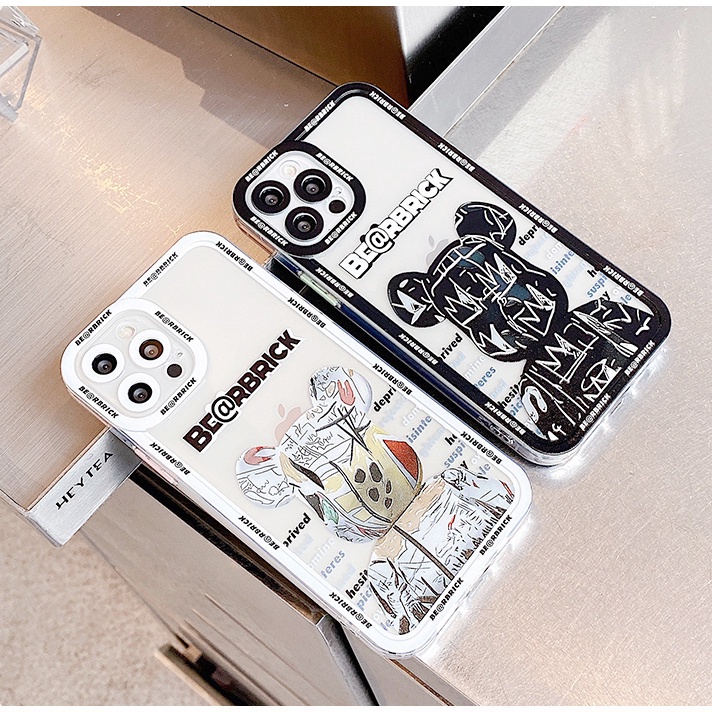 Ốp lưng iphone đẹp in hình Bear Brick cạnh nổi 6/6plus/6s/6splus/7/7plus/8/8plus/x/xr/xs/11/12/13/pro/max/plus/promax