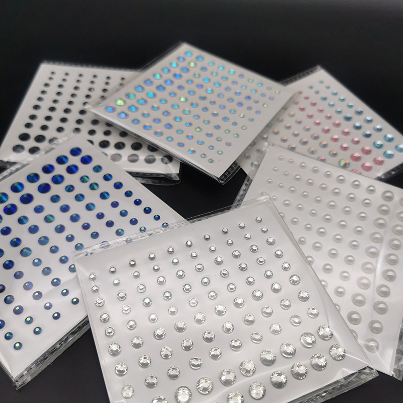 Miếng Dán Trang Trí Mắt/Mặt Tạm Thời Đính Đá 3D Lấp Lánh JP5