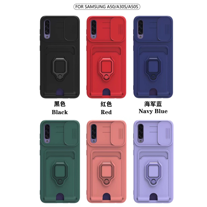 Ốp Điện Thoại Dạng Ví Có Ngăn Đựng Thẻ Cho Samsung Galaxy A51 A71 A21S A05 A31 A20 A30 A30S A50 A50S A11 M11 A02 M02
