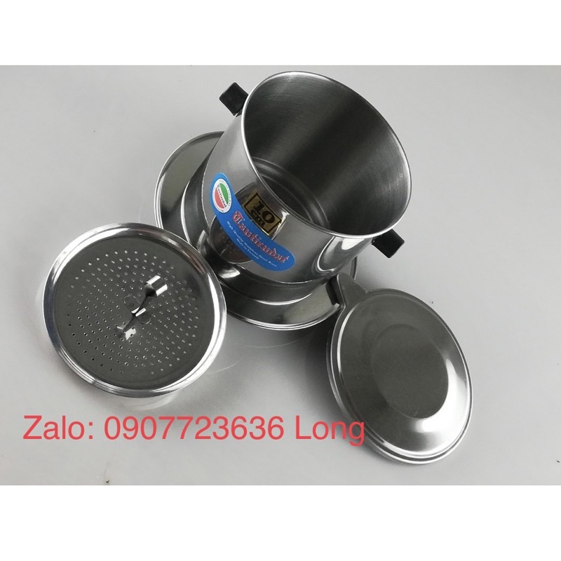Phin pha cafe inox 100% đủ size 7-8-9-10-hàng dày Tân Tiến Đạt