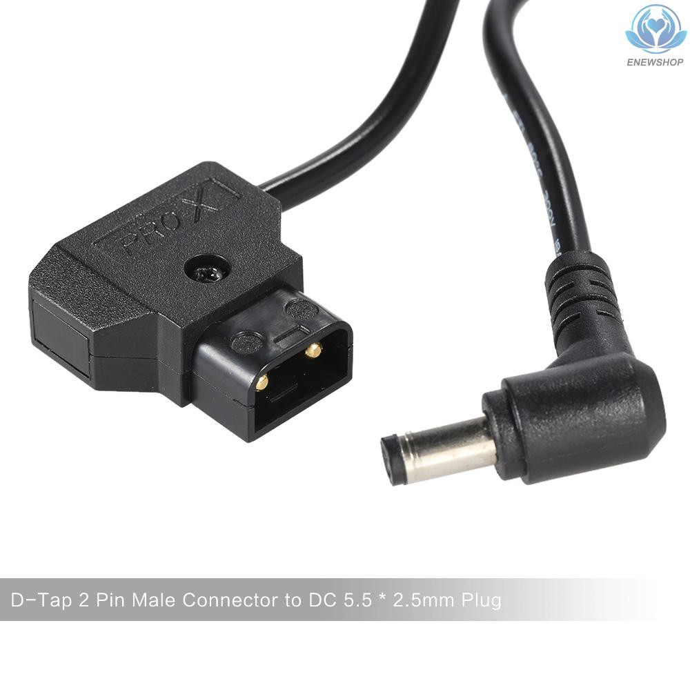 Dây Cáp Nguồn D-Tap 2 Pin Male Sang Dc 5.5x2.5mm Cho Máy Tính Bmcc Bmpc Dslr Rig