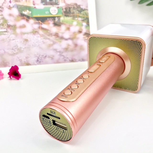 Mic Karaoke Bluetooth SD08 Không Dây Tích Hợp Loa Bluetooth