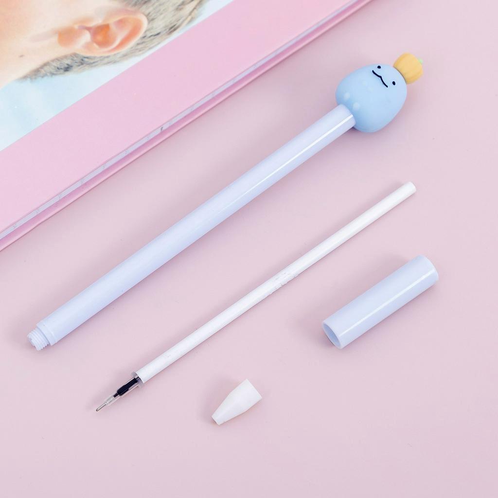 Bút mực nước gel đen cute cao cấp hình thú đáng yêu có nắp viết đẹp cho bé NATO BB17