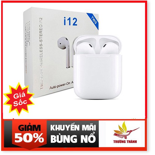 Tai Nghe Bluetooth i12 TWS 5.0, Tai nghe bluetooth i12 mini - Tai nghe không dây, tai nghe i12, tai nghe giá rẻ, tai ngh