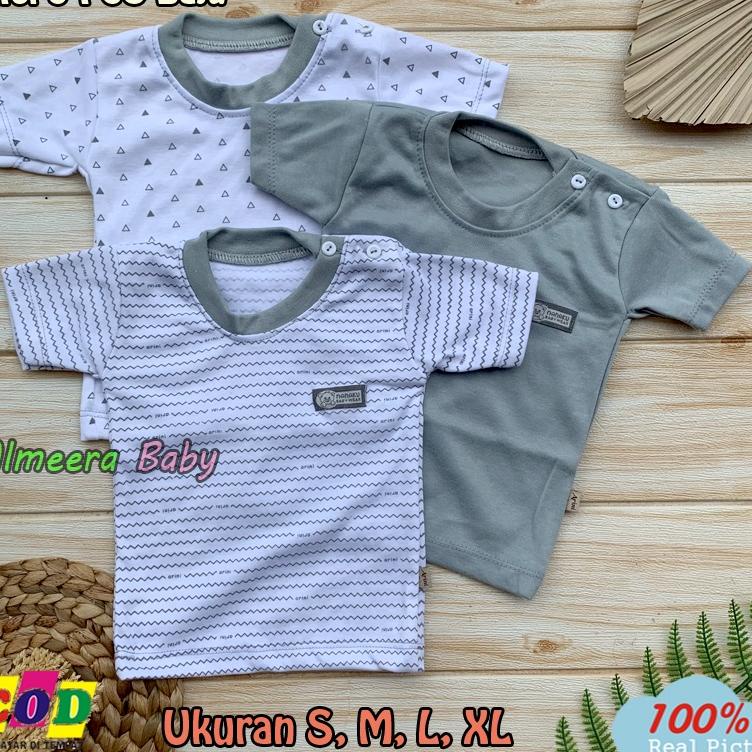 (Art. 6492w) Set 3 Áo Thun Tay Ngắn Size S, M, L, XL Anababy