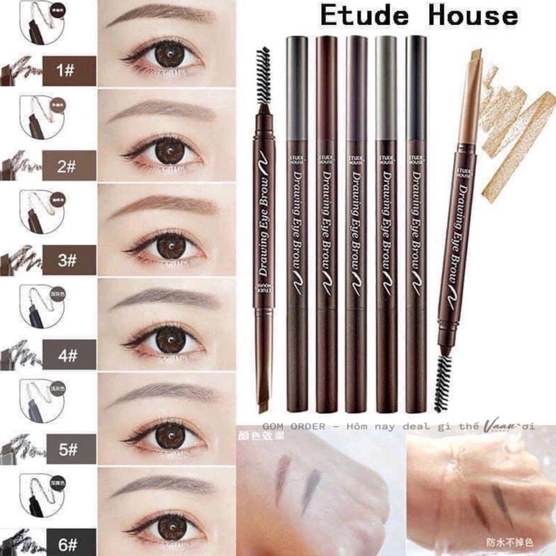 [Có bill]Chì Kẻ Mày 2 đầu Etude House Drawing Eyebrow 0.25g