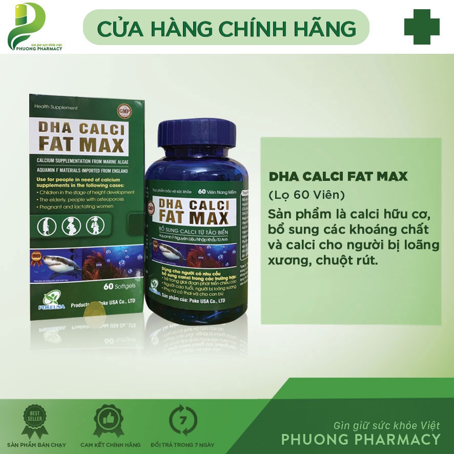 DHA CALCI FAT MAX - Tăng cường sức khỏe xương