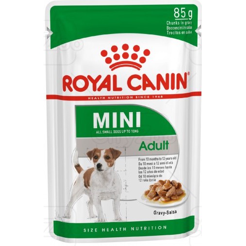 Thức ăn ướt cho chó trưởng thành giống nhỏ ROYAL CANIN MINI ADULT 12x85g
