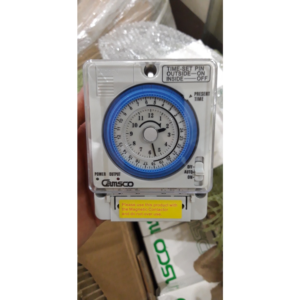Thiết bị hẹn giờ cơ bật tắt tự động Camsco TB35N 220V 15A công tắc hẹn giờ timer thời gian