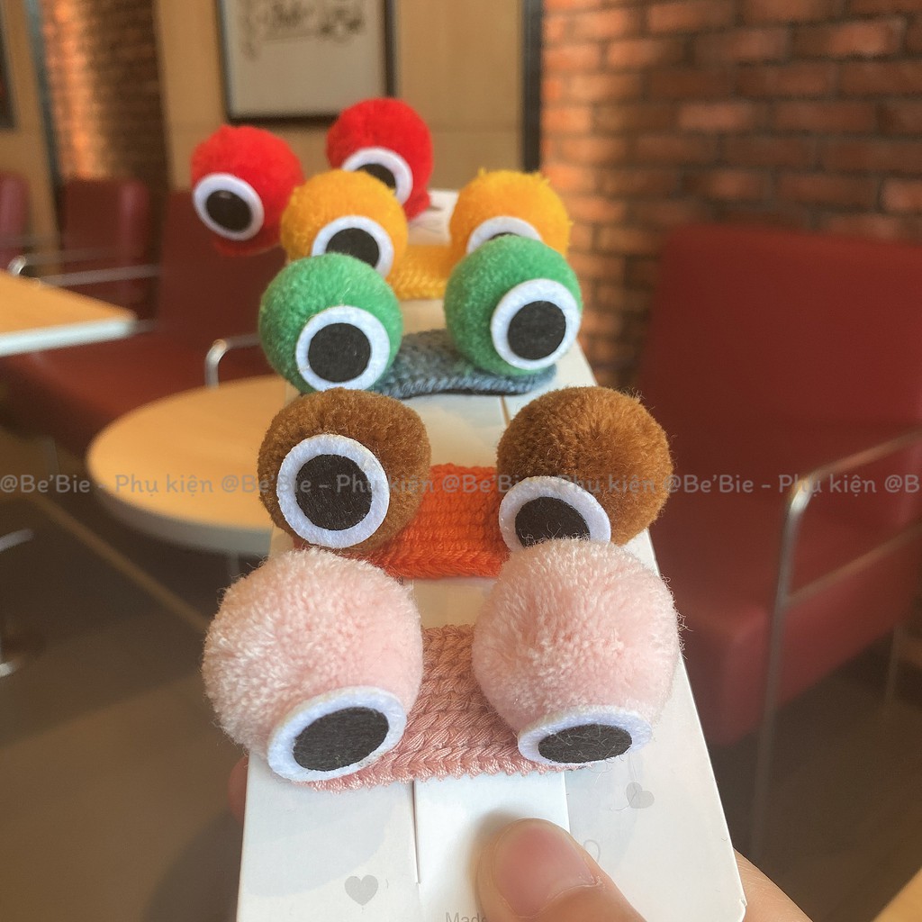 Kẹp tóc 2 mắt ếch cute BeBie - BP303