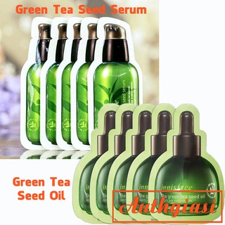 Gói Sample tinh chất \ tinh dầu dưỡng trà xanh Innisfree Green Tea Seed Serum \ Oil