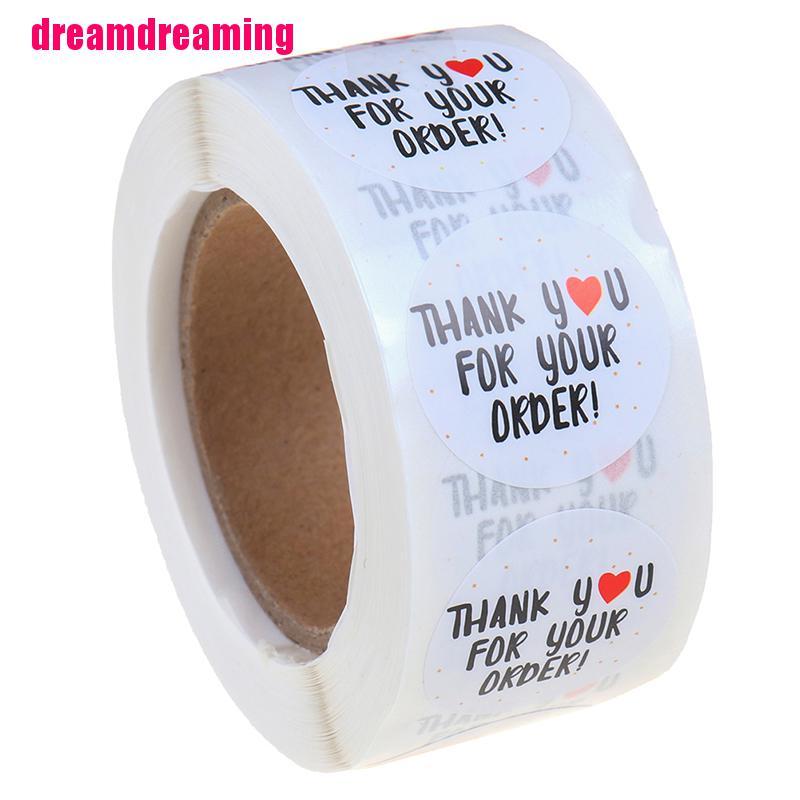 500 Miếng Dán In Chữ Thank You For Your