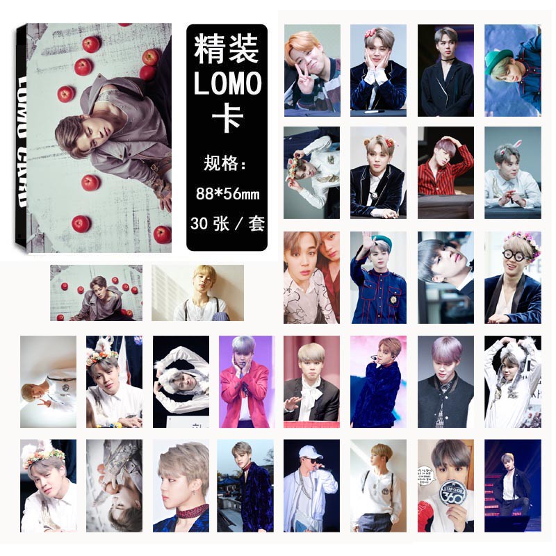 Hộp ảnh Lomo card BTS 5x8 WINGS JUNGKOOK album ảnh idol thần tượng Hàn Quốc