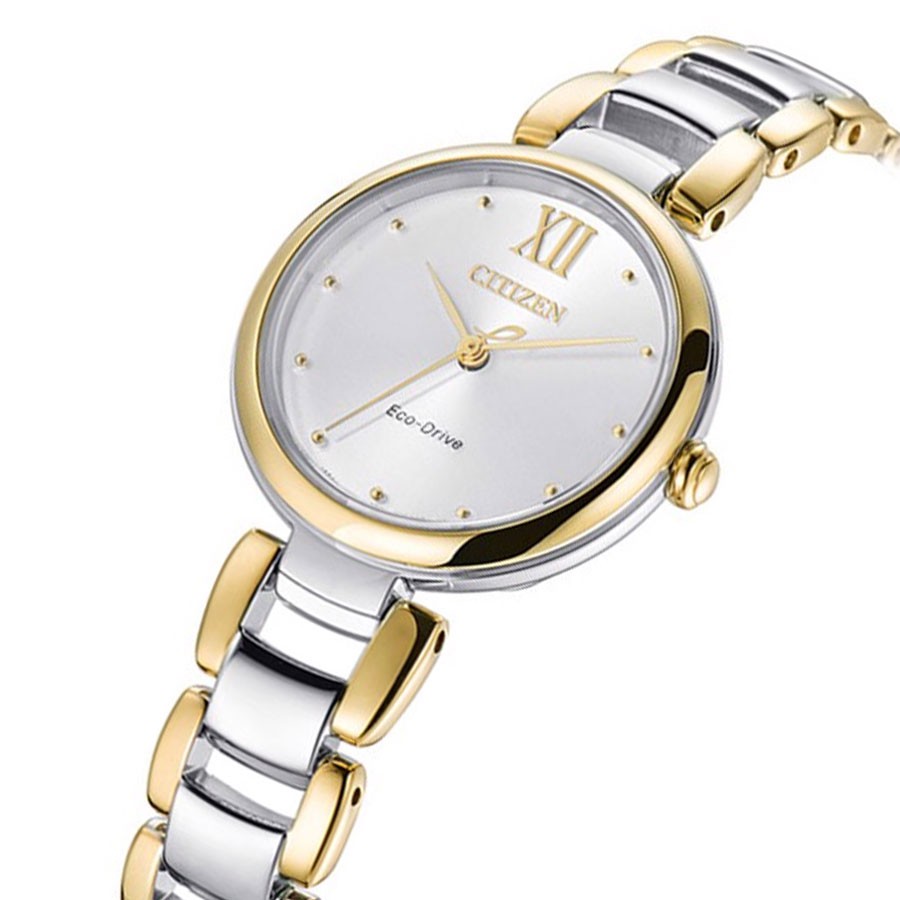 Đồng Hồ Nữ Citizen Dây Thép Không Gỉ EM0534-80A - Mặt Trắng (Sapphire)