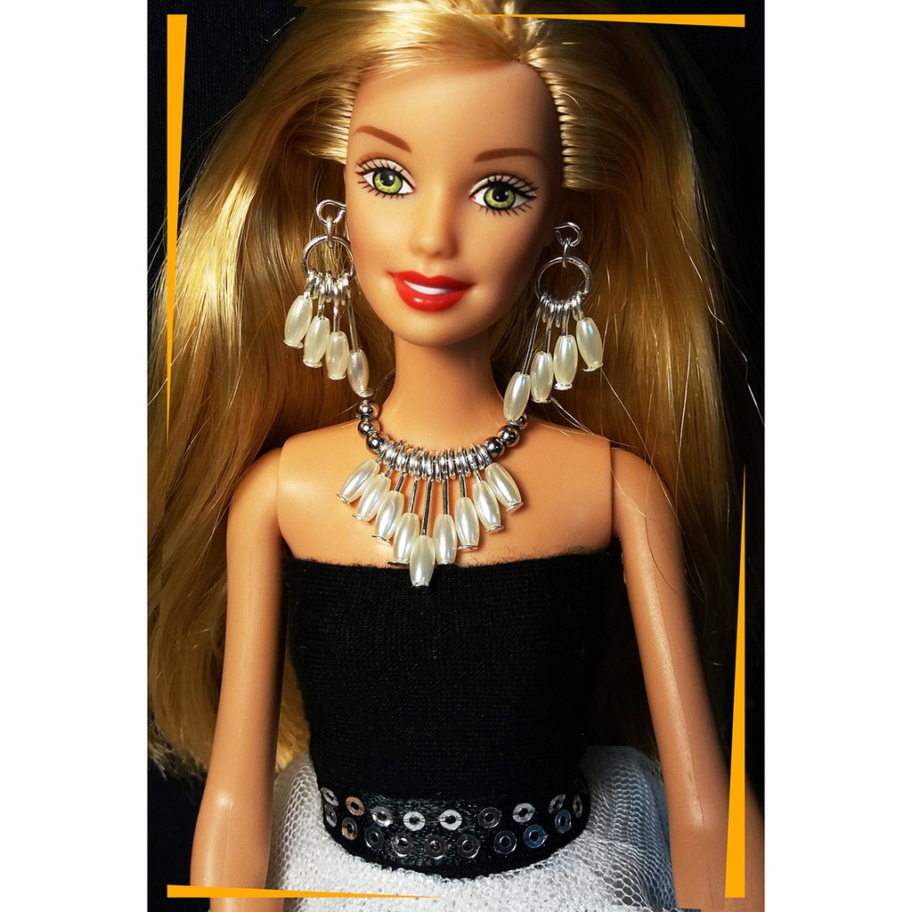 Trang Sức Búp Bê Barbie - Vòng cổ, Hoa Tai Búp bê Handmade Nguyên liệu Cao Cấp #19