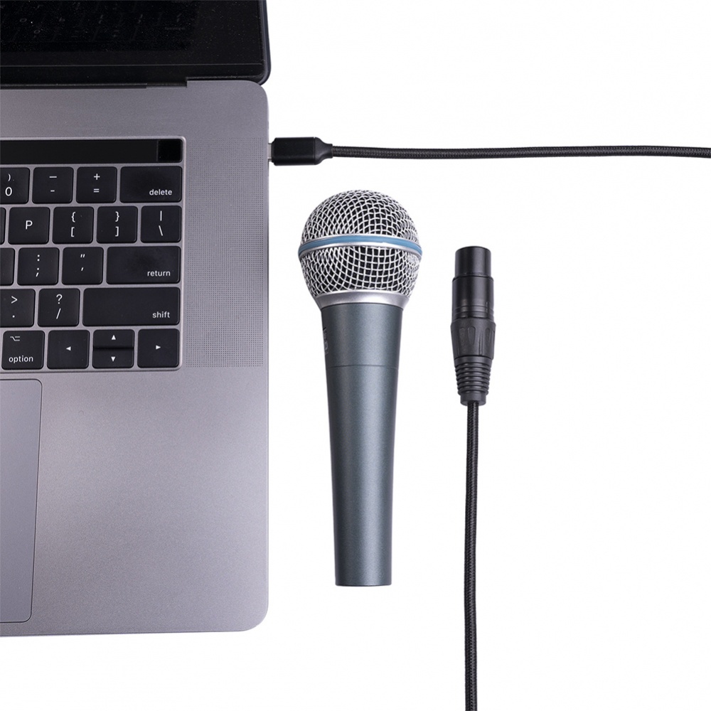 1 Pcs USB-C Type-C Male To 3Pin XLR Female Microphone Audio Cable Adapter Line