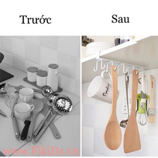 Móc treo đồ kẹp tủ bếp ĐƠN & ĐÔI
