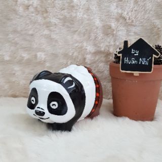 Heo đất handmade -  Panda