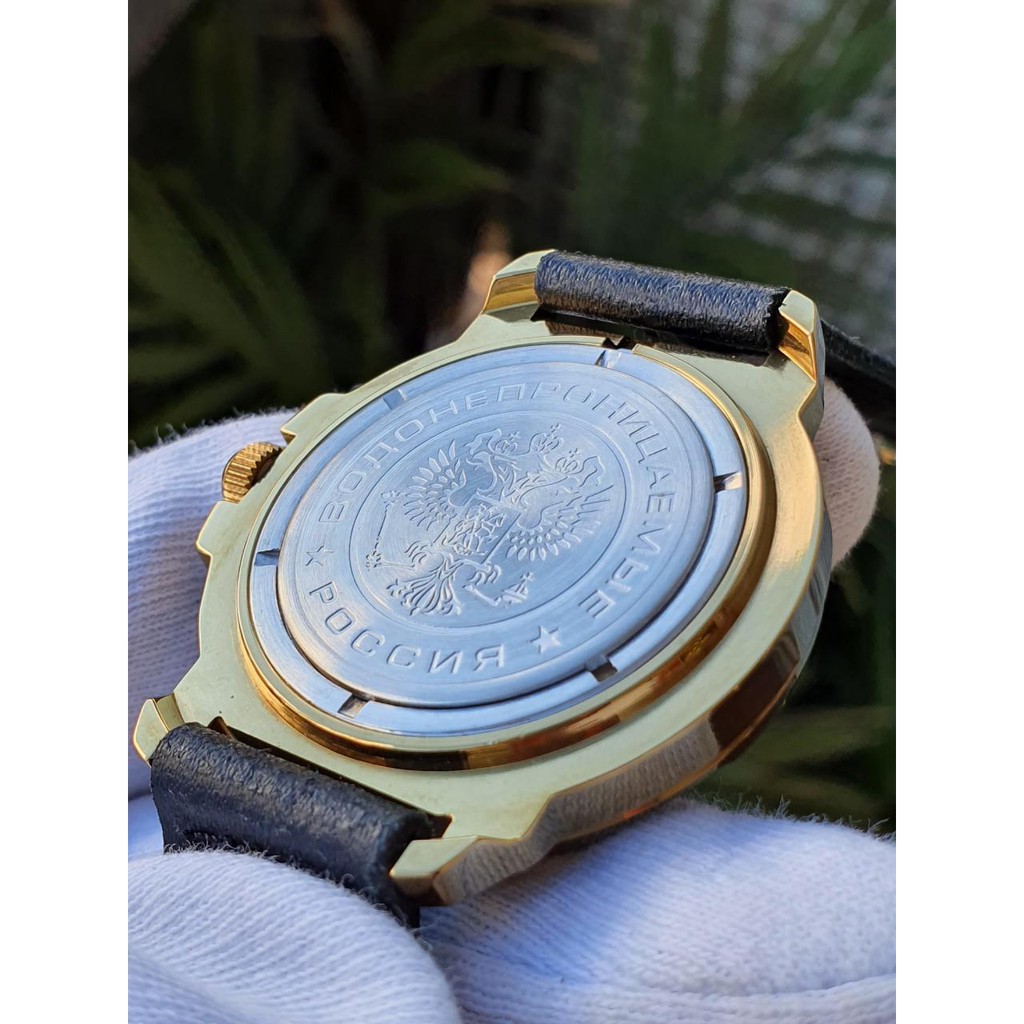 Đồng hồ nam Vostok máy cơ lên giây, size mặt 40, size dây 18. Đồng hồ Nga Vostok Komandirskie 439511