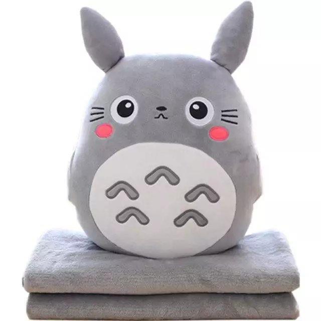 Bộ Chăn Gối Ngủ Trưa 3 Trong 1 Hình Totoro Dễ Thương