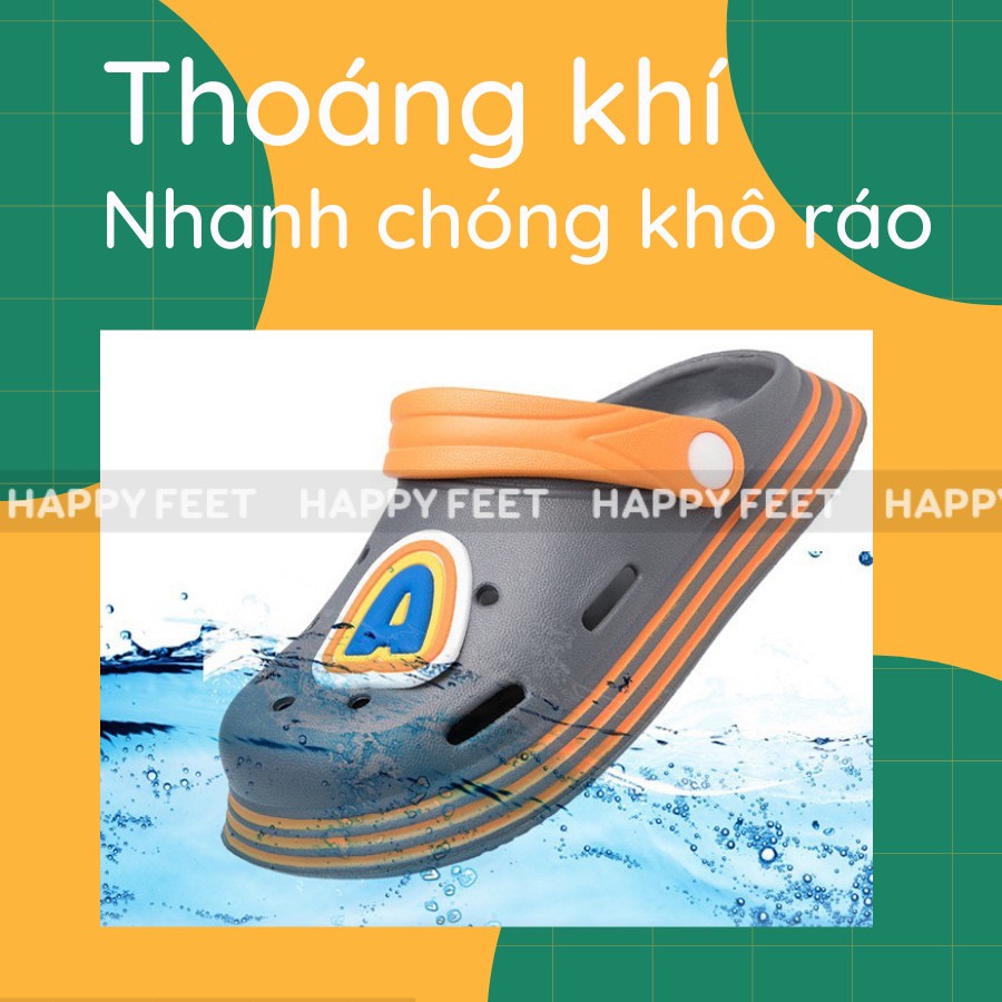 Dép sục trẻ em siêu nhẹ chống trơn trượt Happy Feet 2025