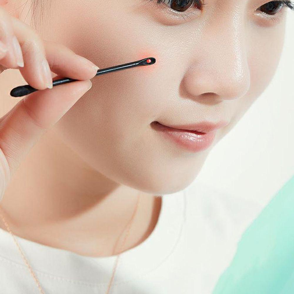 Cleoes Tăm Bông Cotton Màu Đen Đa Năng Dùng Một Lần Để Lấy Ráy Tai / Mụn Trứng Cá