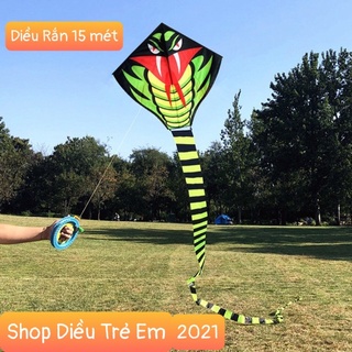 [MUA 1 ĐƯỢC 2] Diều rắn đuôi dài 16 mét - Tặng tay cầm thả diều 150m dây + túi vải đựng