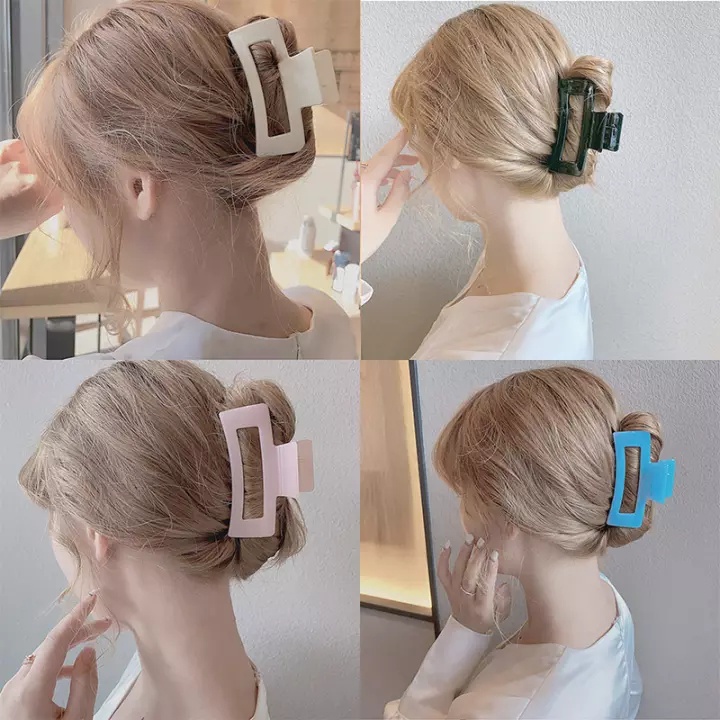 Kẹp Tóc acrylic Hai Tông Màu Phong Cách Hàn Quốc Thời Trang Mới