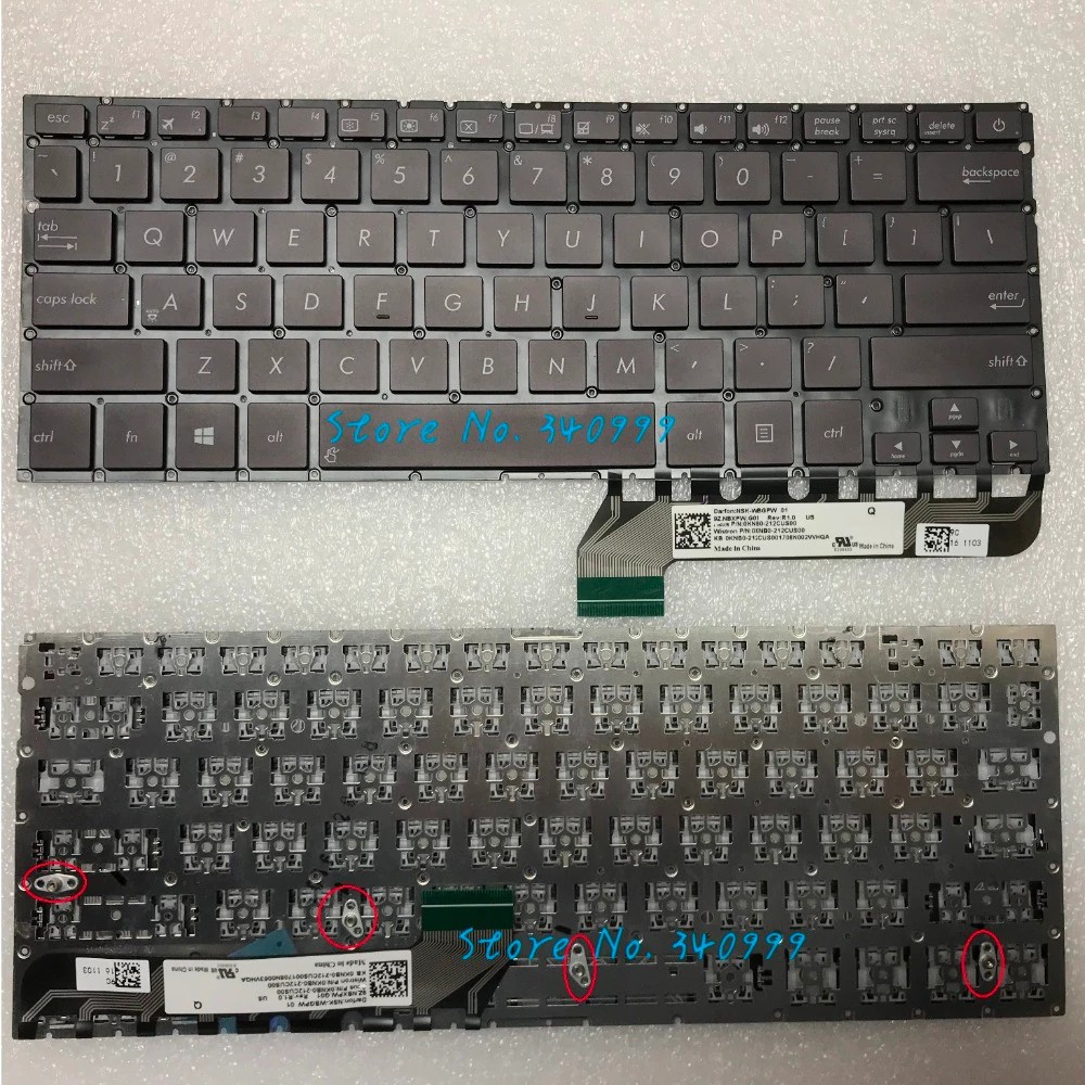 (KEYBOARD) BÀN PHÍM LAPTOP ASUS UX430 dùng cho Zenbook UX430 UX430 UX430U