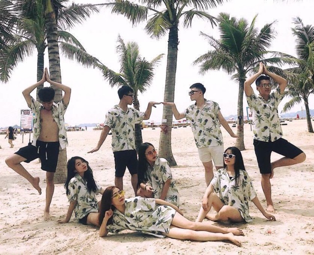 Áo sơ mi hoa quả Áo sơ mi trái cây Áo sơ mi đi biển Áo hoa quả Áo đi biển Áo gia đình Áo nhóm Áo lớp Áo đồng phục | BigBuy360 - bigbuy360.vn