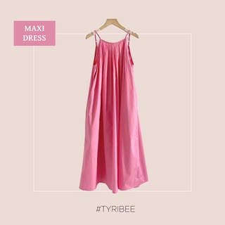 TYRIBEE - Đầm Maxi Xếp Ly