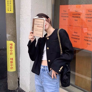 Áo khoác dạ tweed style Korea