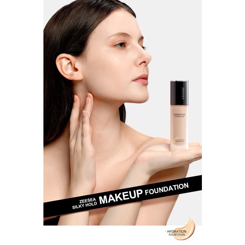 ZEESEAPurple Light Moisturizing Foundation Female Moisturizing Concealer Oil-Control Nude Makeup Lasting Foundation CreambbCream Ewx7