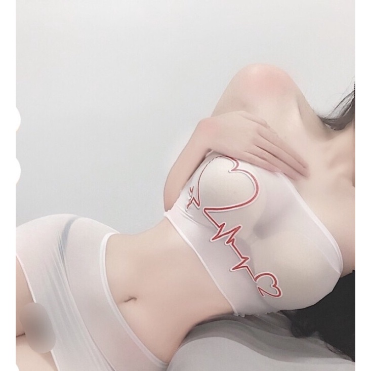 Đồ lót cosplay y tá trong suốt body quyến rũ