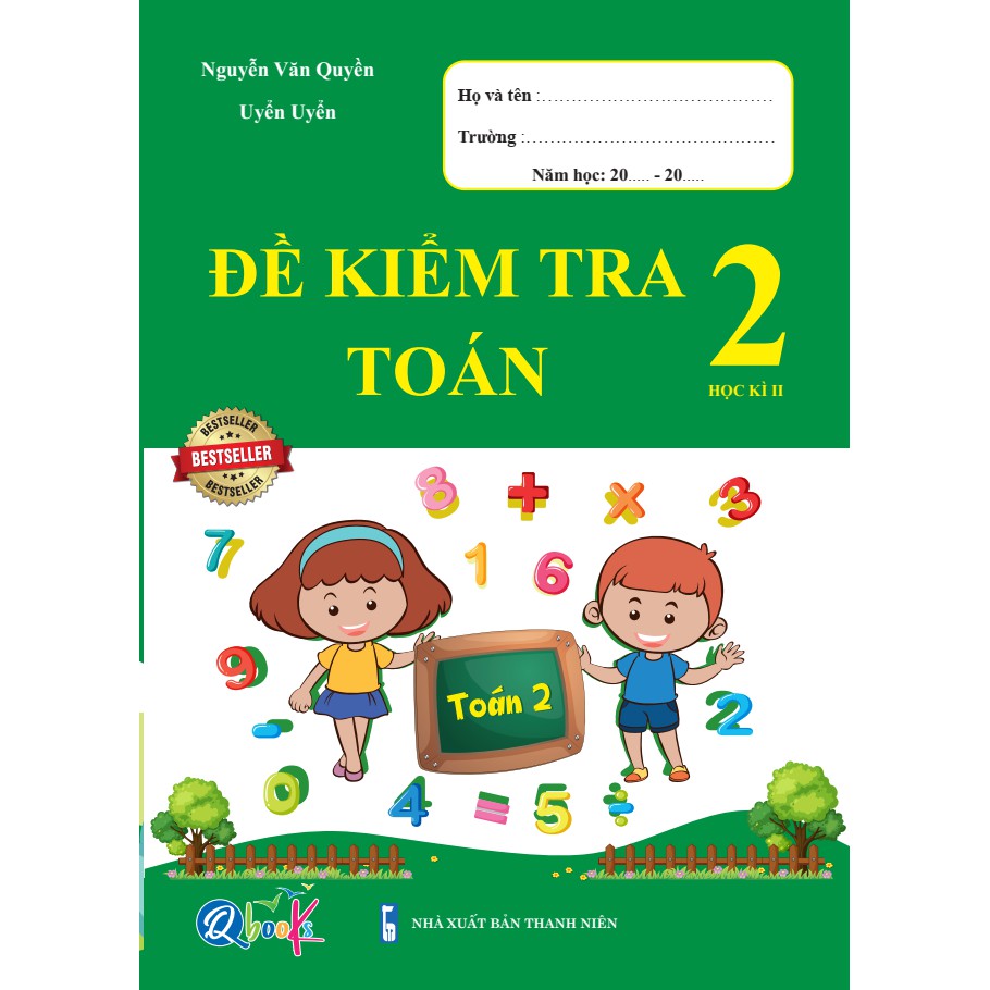 Sách - Combo Bài Tập Tuần và Đề Kiểm Tra Toán và Tiếng Việt 2 - Học Kì 2 (4 cuốn)