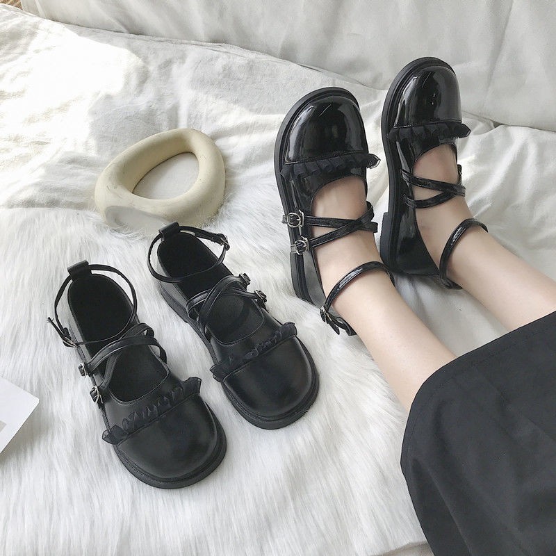 Giày Da Nữ Bít Mũi Phong Cách Anh Quốc | BigBuy360 - bigbuy360.vn