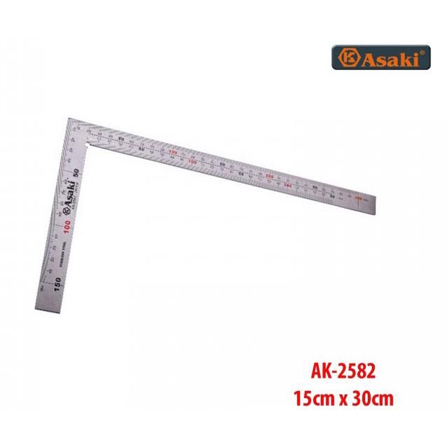 300mm Thước Eke cơ khí inox Asaki AK-2582