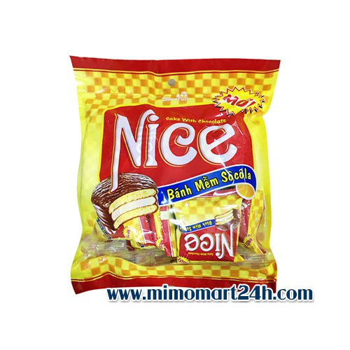 Thùng 12 gói Bánh mềm Sôcôla Nice (gói 200g)