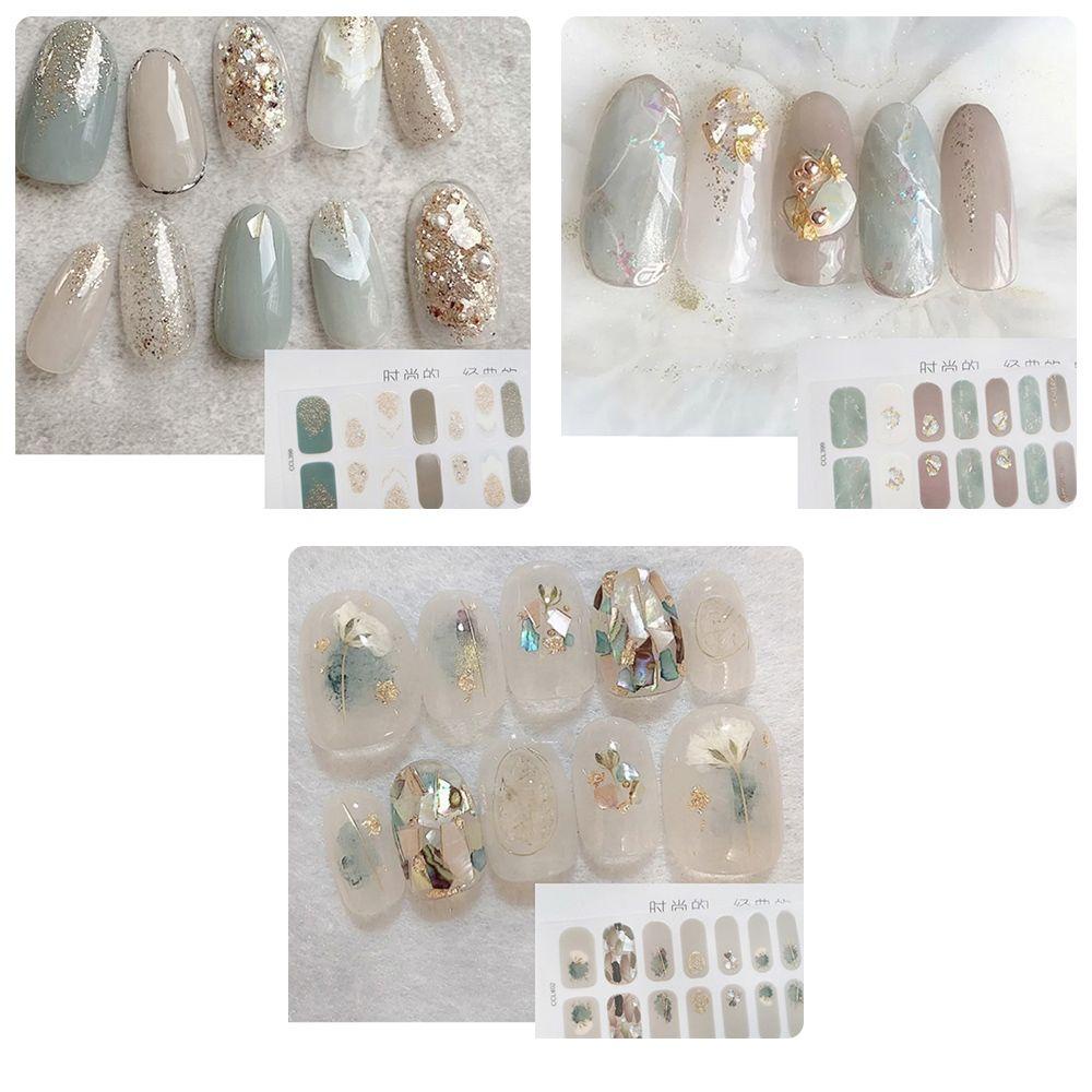 Miếng Dán Trang Trí Móng Tay 3D Toàn Diện Thời Trang