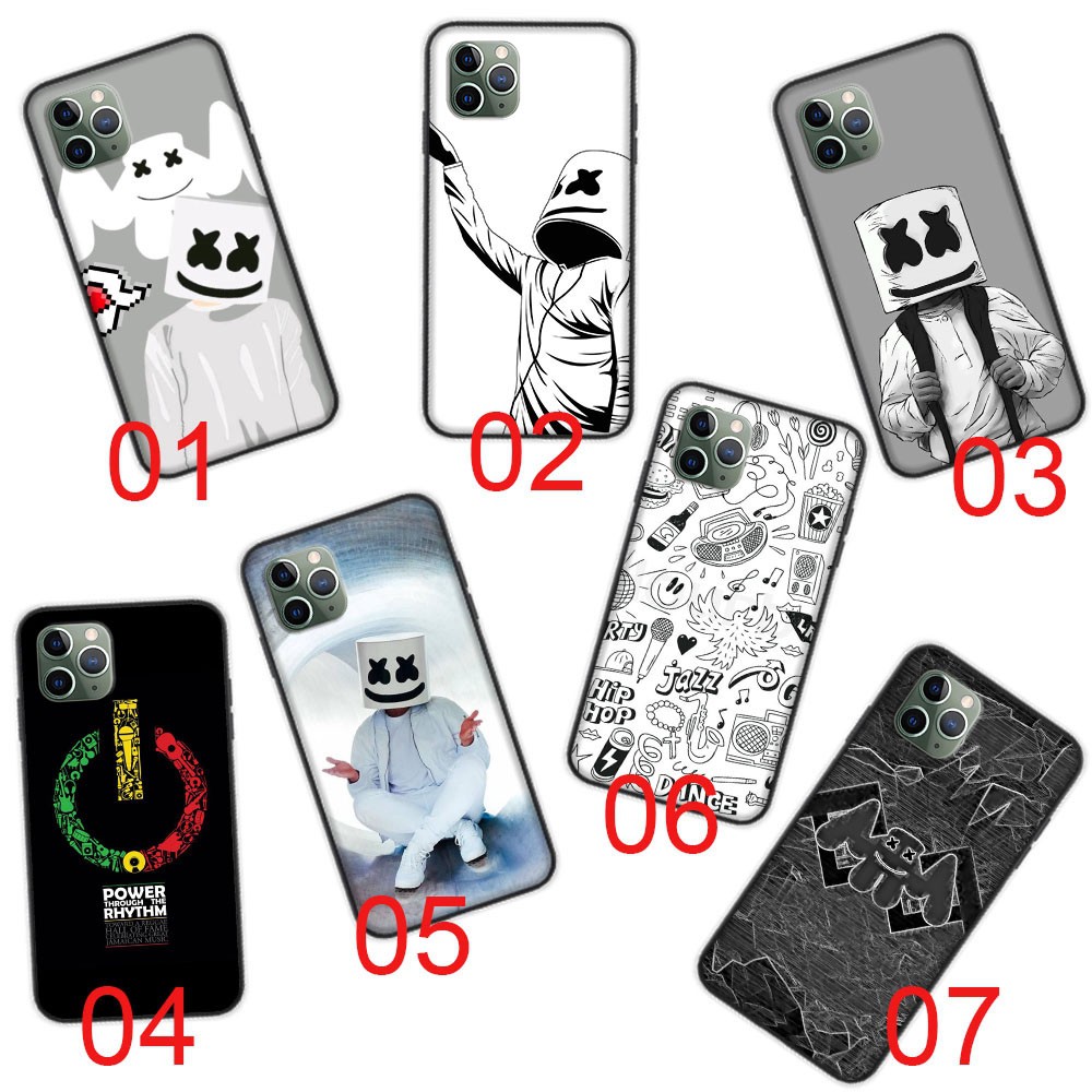 Ốp Điện Thoại Mềm In Hình Marshmello Dj Cho Iphone 12 Mini 11 Pro Max