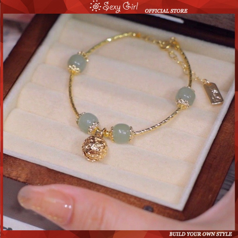 Vòng Đeo Tay Hetian Yufu Tự Nhiên Có Thể Điều Chỉnh Sang Trọng Phong Cách Cổ Điển Quyến Rũ Cho Nữ