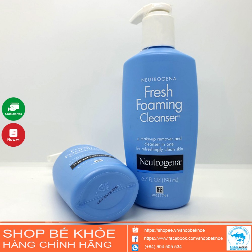 Sữa Rửa Mặt Neutrogena - Sữa rửa mặt tạo bọt Tẩy Trang Neutrogena Fresh Foaming Cleanser