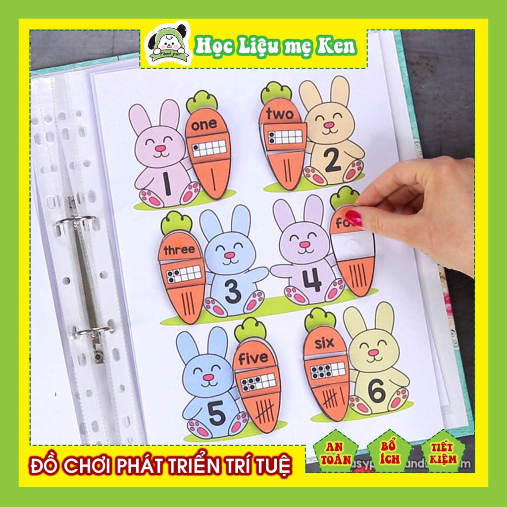 Học liệu cho bé: Bé tập đếm củ cà rố